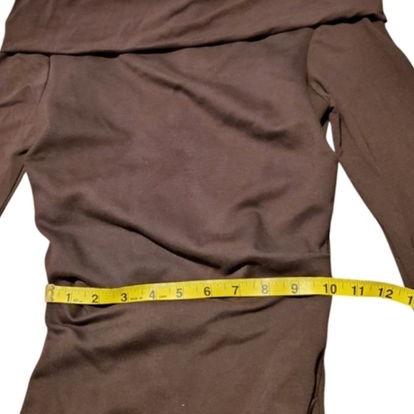 Nicole Miller Dress Bodycon Off Shoulder Ruching Midi XS - Picture 8 of 11